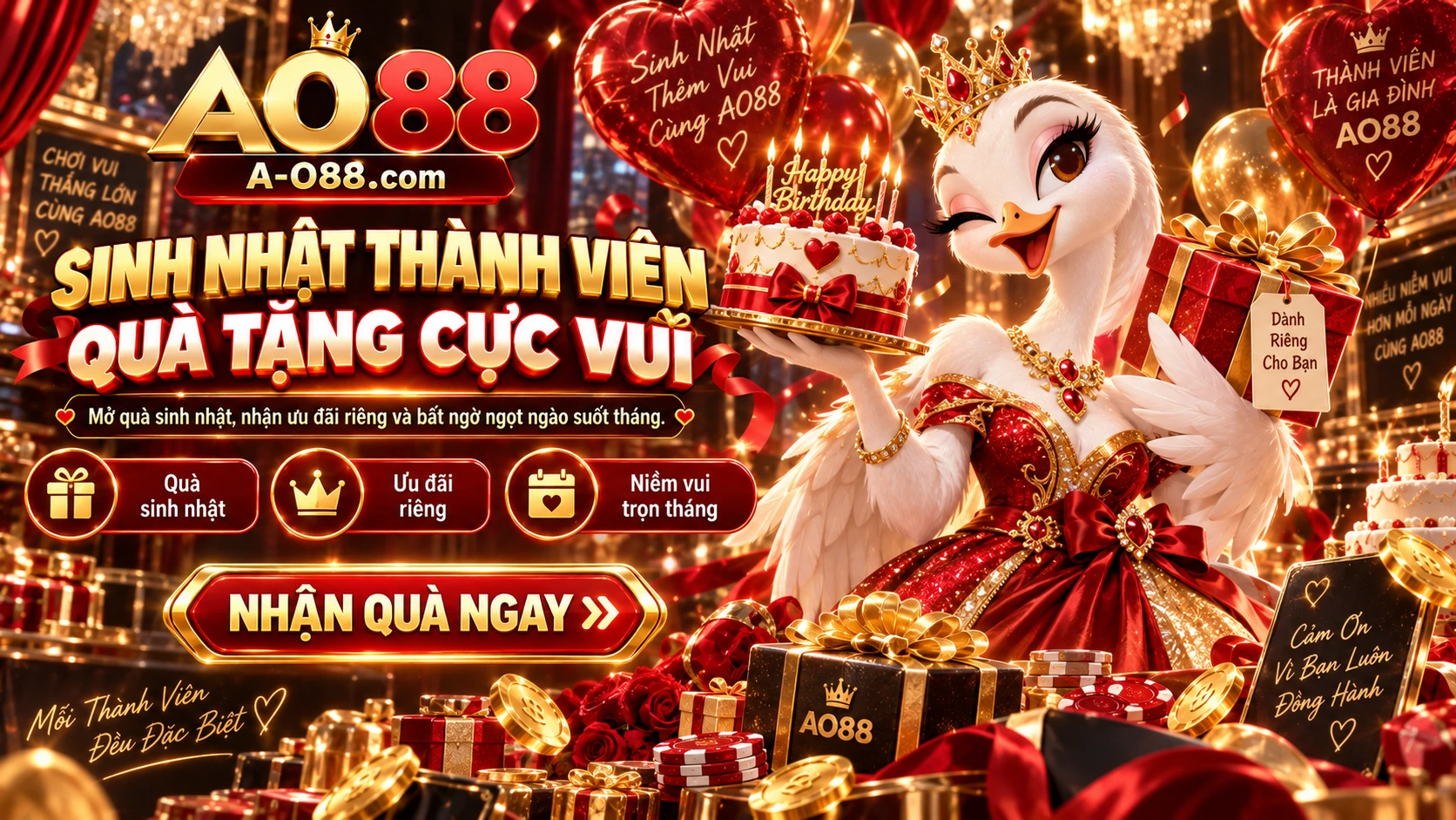 Quà sinh nhật thành viên AO88