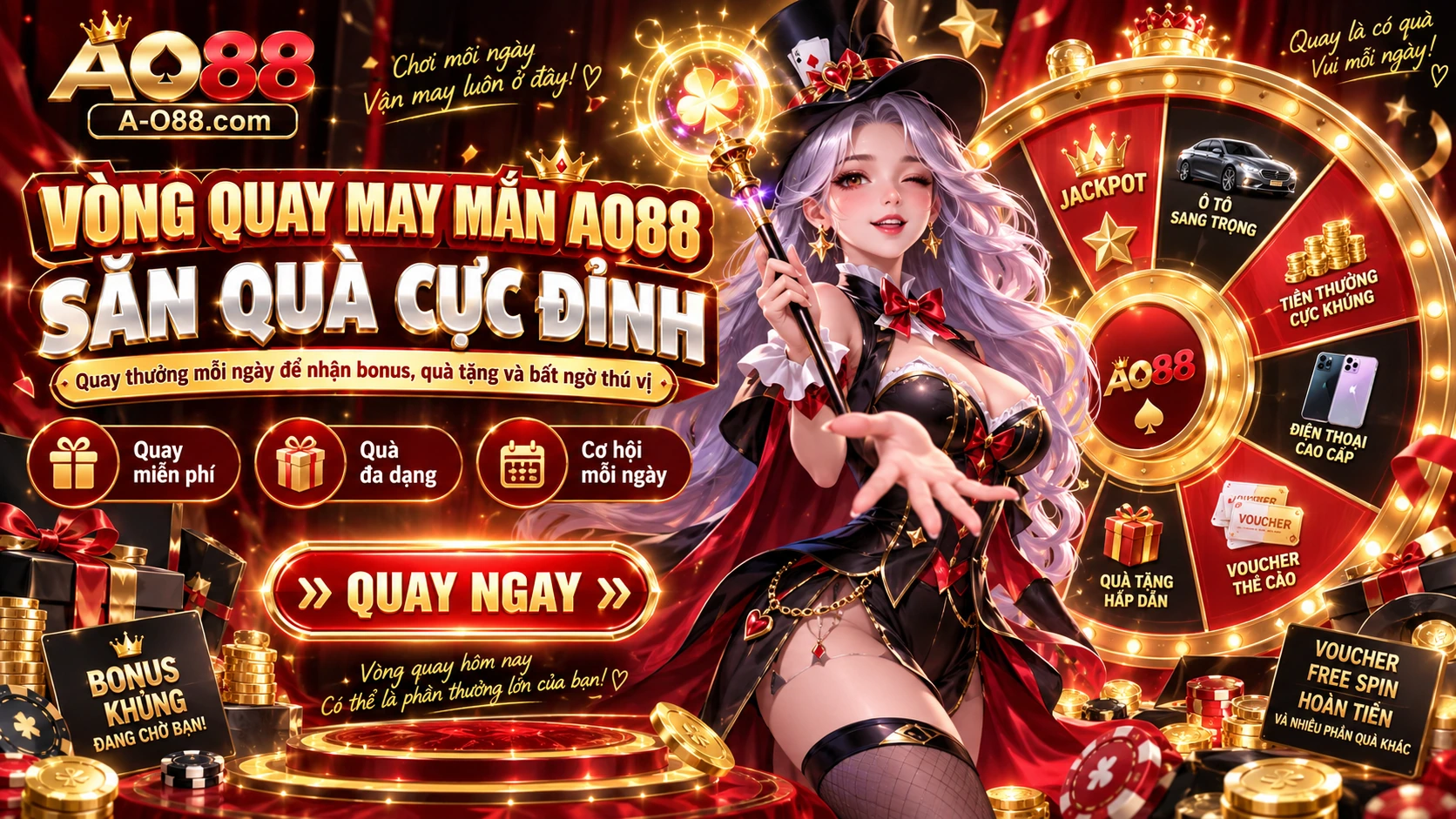 Vòng quay may mắn AO88