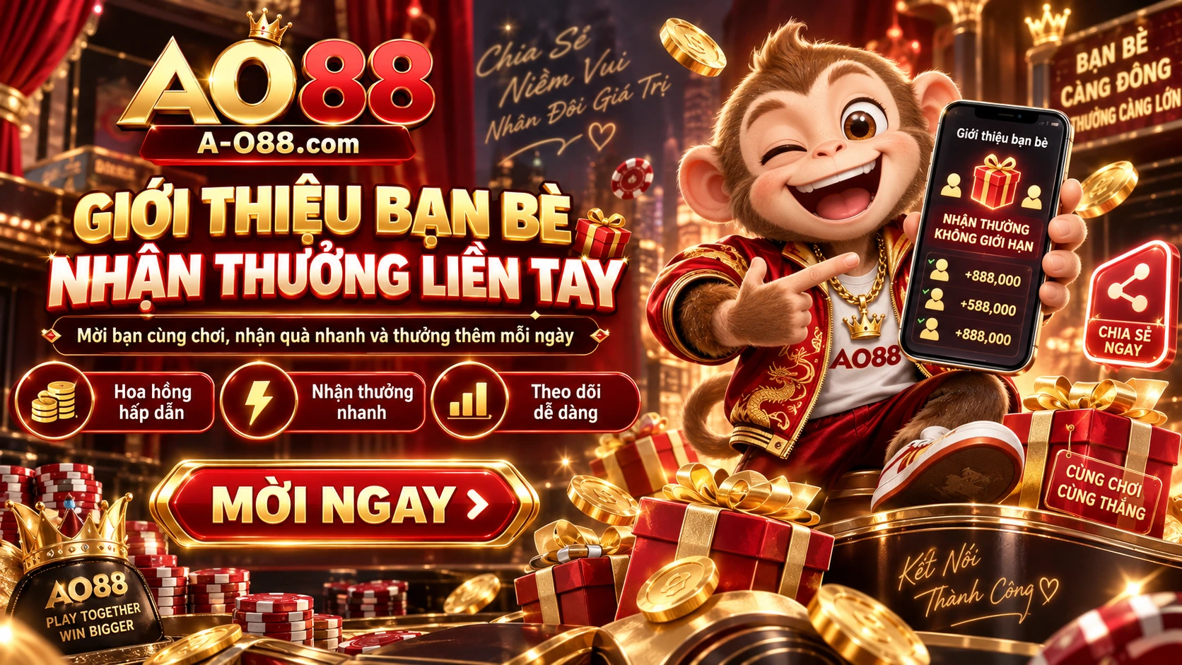 Giới thiệu bạn bè AO88
